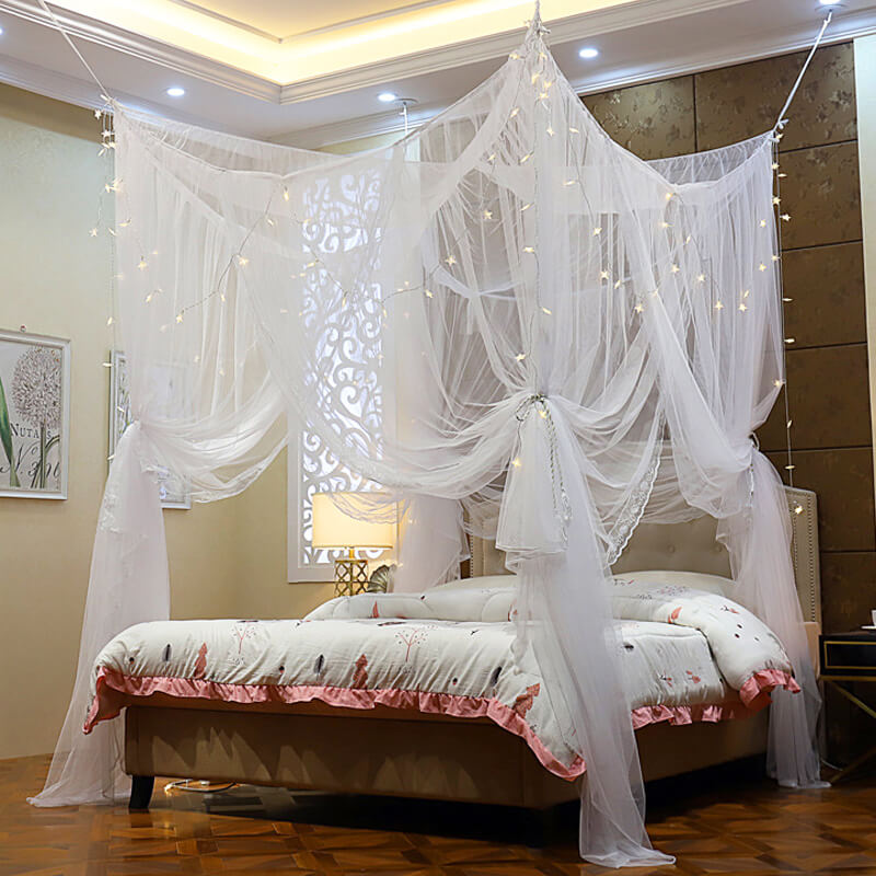 4 Corners Bed Canopy Mosquito Net