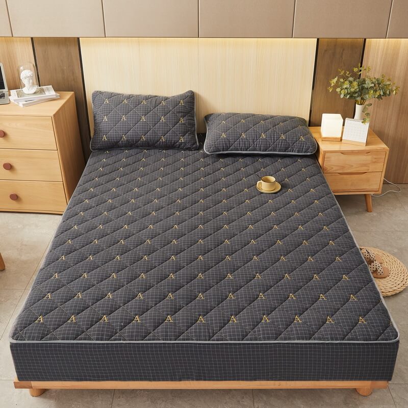 3 Pcs Thicken Bed Sheet Set with Pillowcase