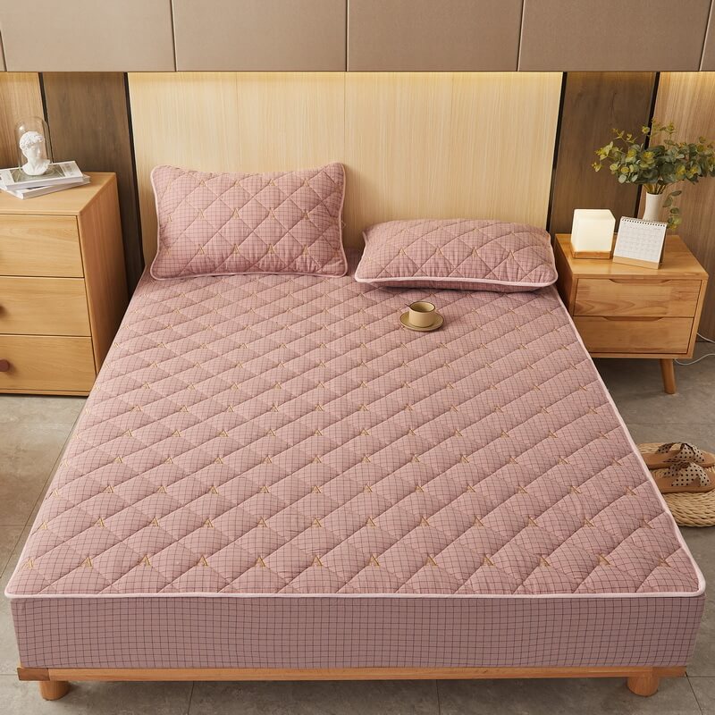 3 Pcs Thicken Bed Sheet Set with Pillowcase