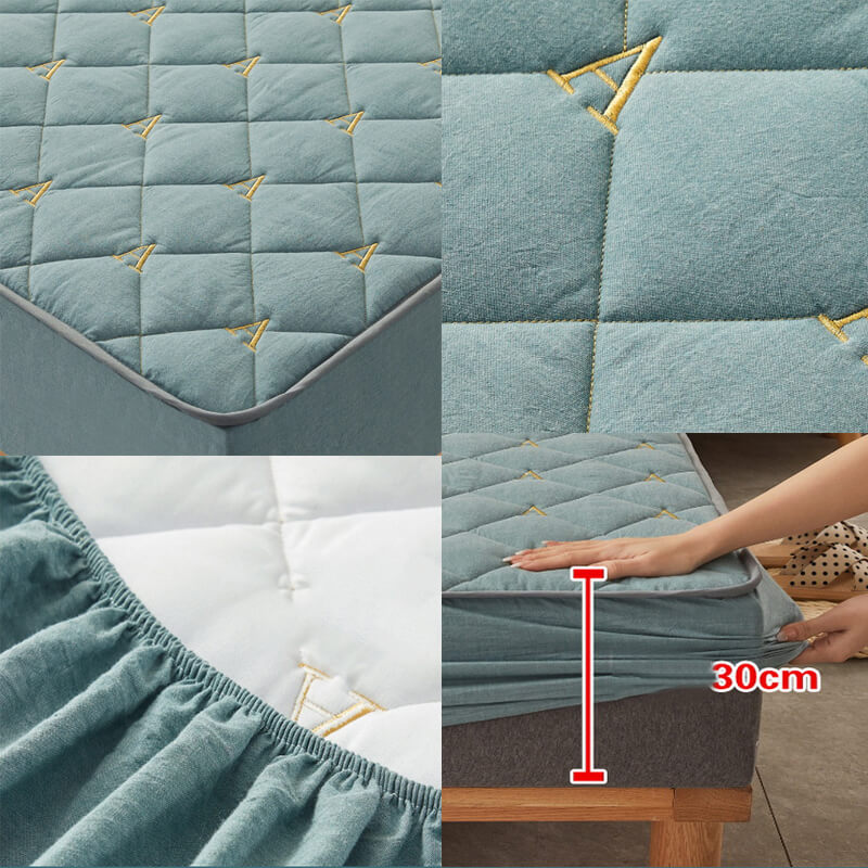 3 Pcs Thicken Bed Sheet Set with Pillowcase