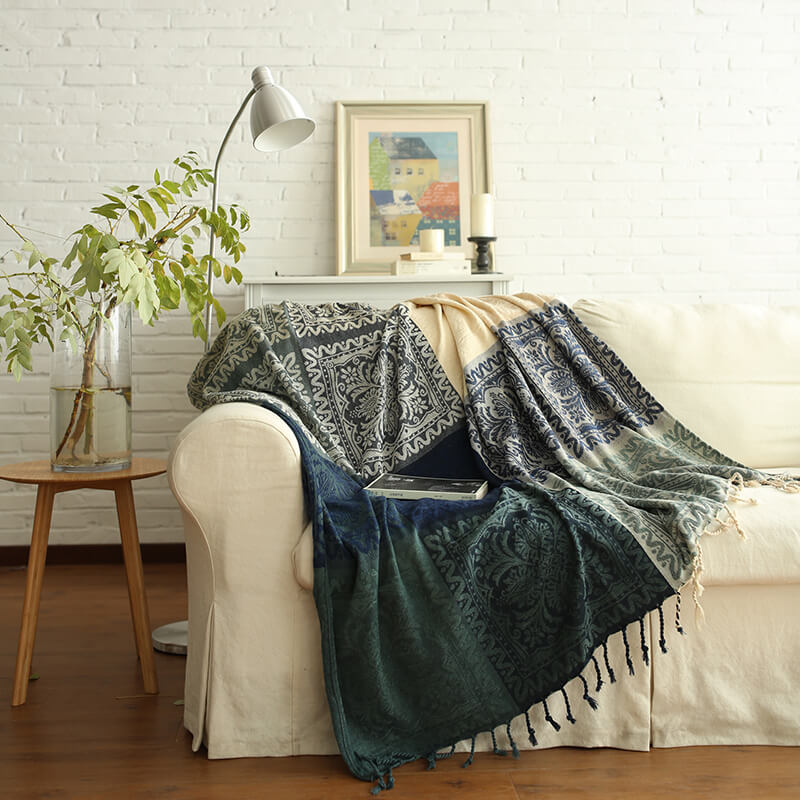 Chenille Jacquard Sofa Throw Cover