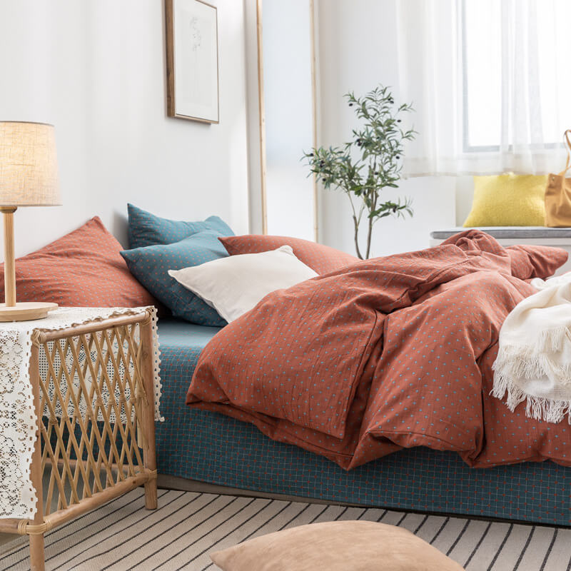 Cotton Yarn Dyed  Duvet Cover Set