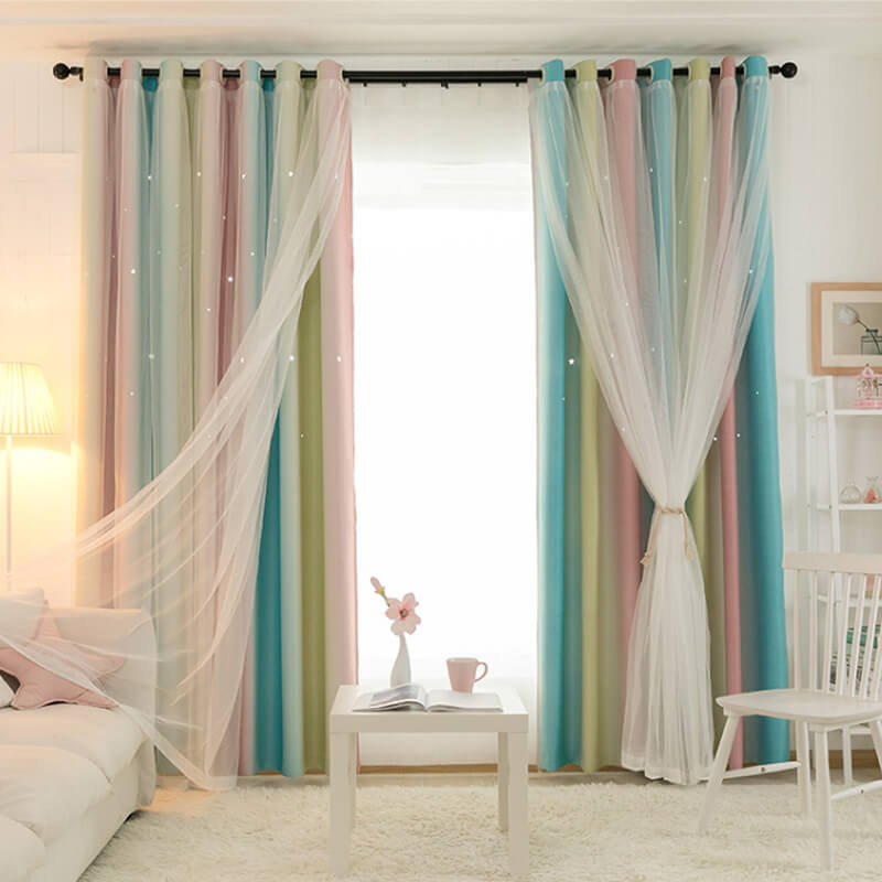 Star Curtains for Girls Bedroom