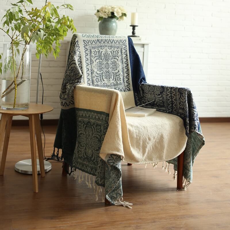 Chenille Jacquard Sofa Throw Cover