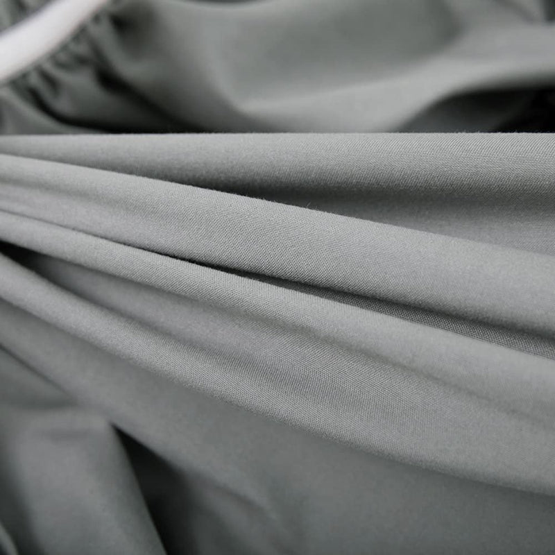 Ruffled Bed Skirt with Elastic Belt, 15-inches Drop