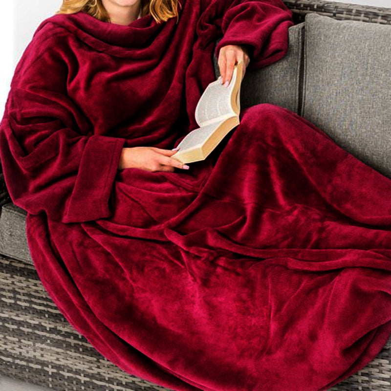 Over-Size Wearable Throw Blanket Winter