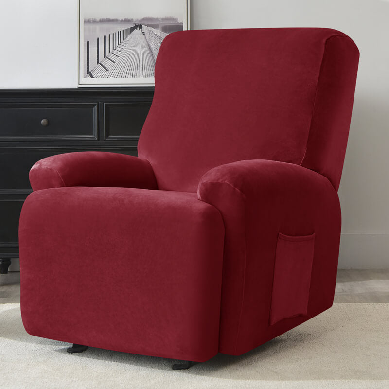 Stretch Velvet Recliner Chair Covers