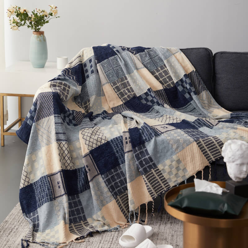Chenille Jacquard Sofa Throw Cover