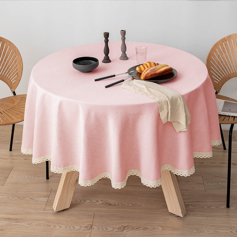 Waterproof Wipeable Round Tablecloths