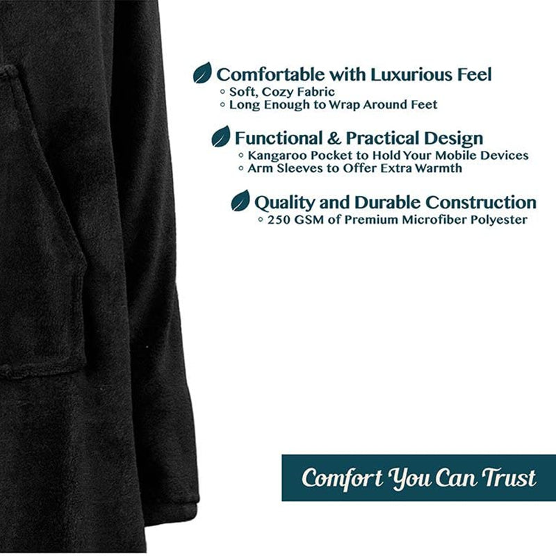 Over-Size Wearable Throw Blanket Winter