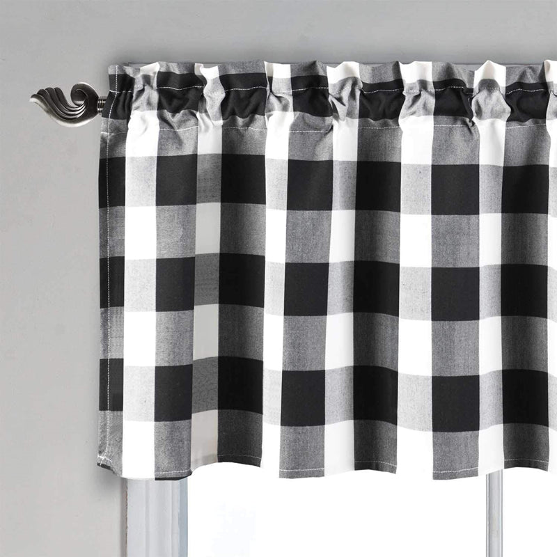 Grid Window Valances for Kitchen Farmhouse Design
