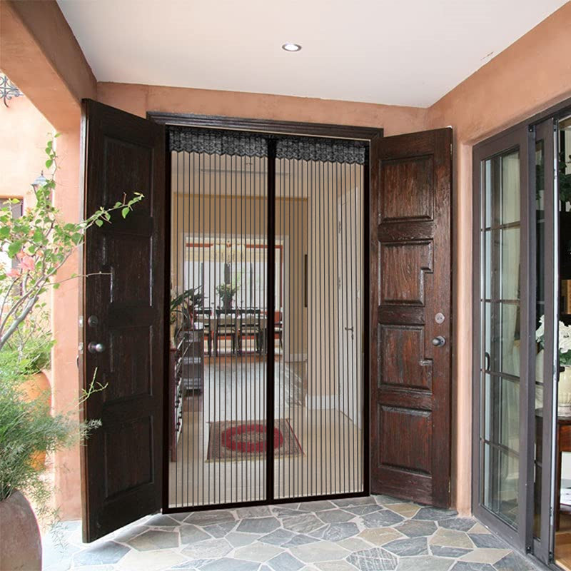 Magnetic Screen Door, Fly Screen for Patio Doors Black