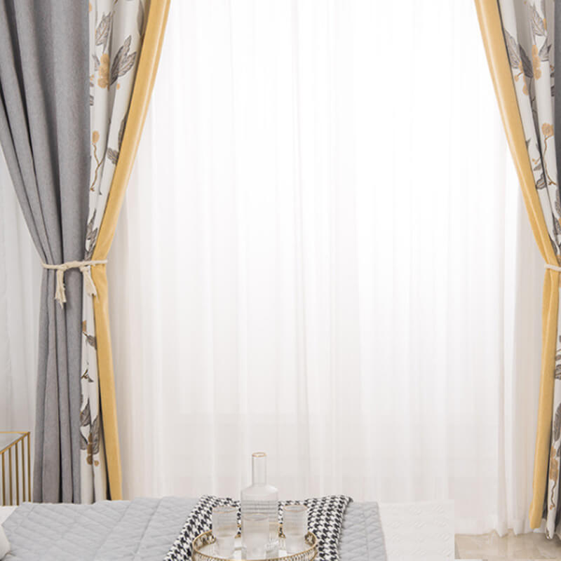 Jacquard Blackout Curtains for Bedroom
