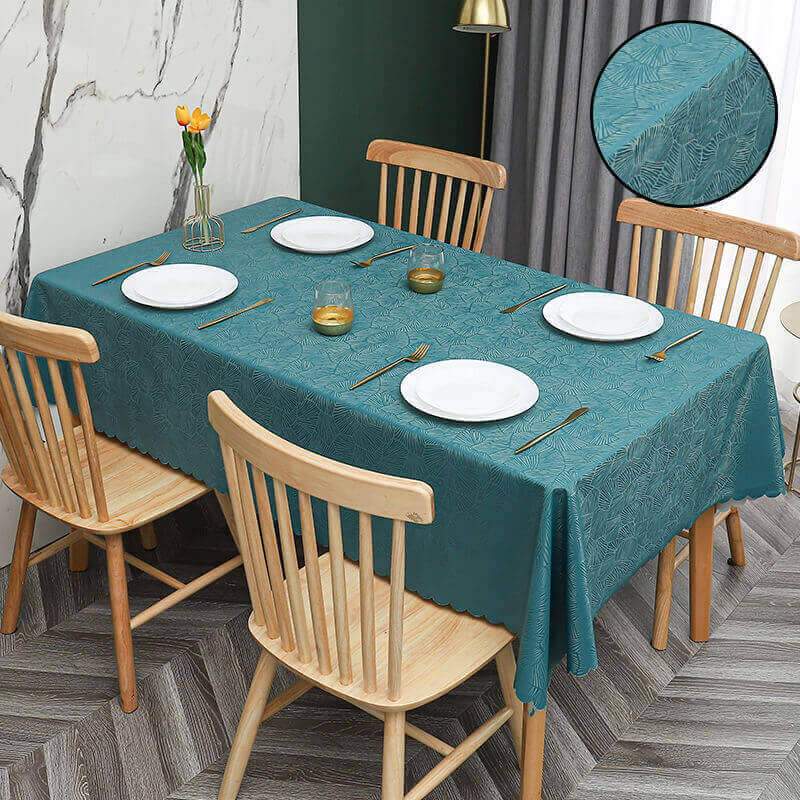 Jacquard Waterproof & Oilproof Oilcloth Tablecloth