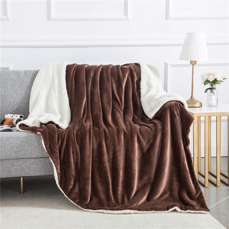 Sherpa Fleece Blanket,Warm Microfiber Throws
