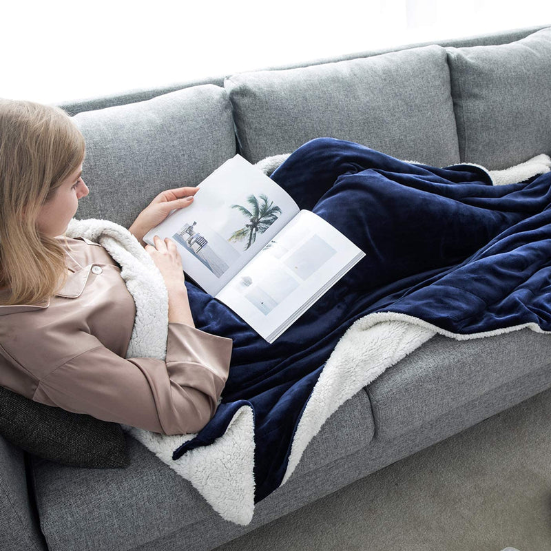 Sherpa Fleece Blanket,Warm Microfiber Throws