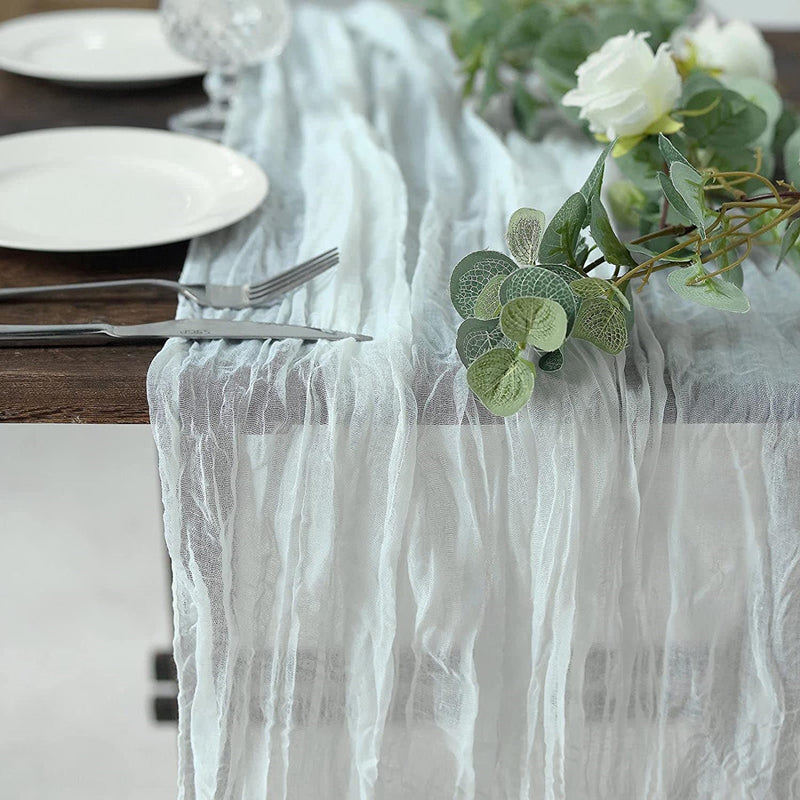 Wrinkled Table Runner for Wedding 157 x 35 Inches