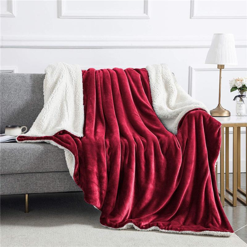 Sherpa Fleece Blanket,Warm Microfiber Throws