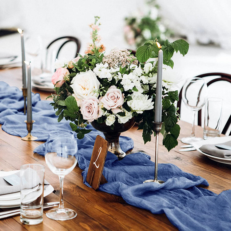 Wrinkled Table Runner for Wedding 157 x 35 Inches