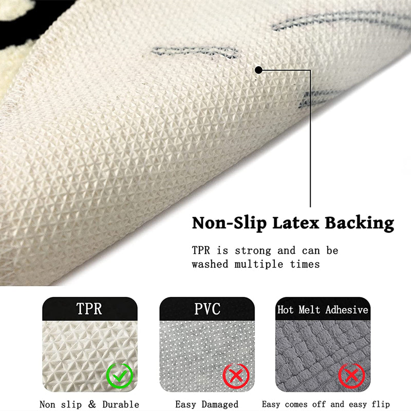 Bath Rug Bathroom Toilet Mat Non-Slip Design
