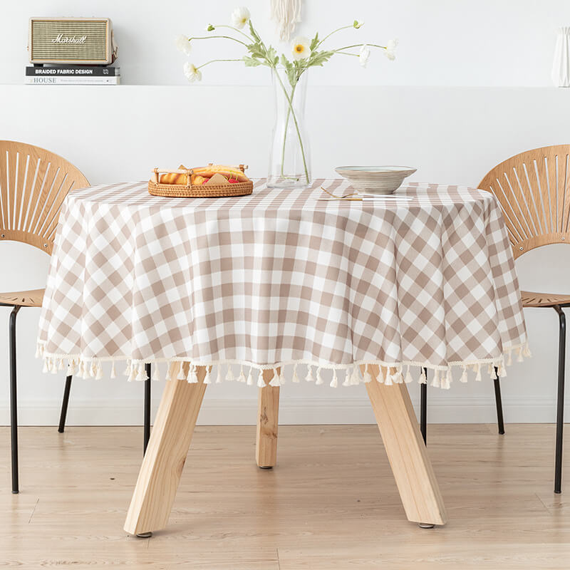 Waterproof Wipeable Round Tablecloths
