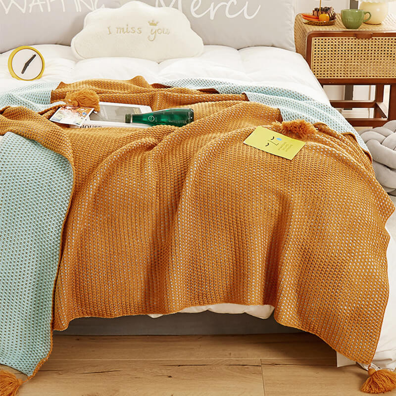 Comfortable Keep Warm Cellular Blankets for Adults