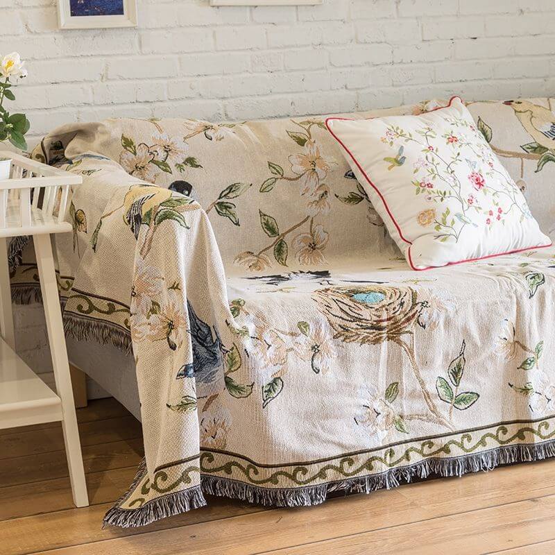 Boho Woven Reversible Throw Blankets