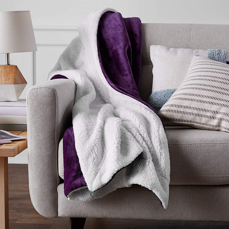 Sherpa Fleece Blanket,Warm Microfiber Throws
