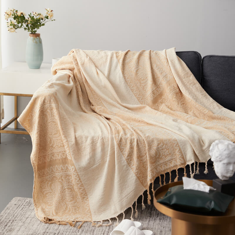 Chenille Jacquard Sofa Throw Cover