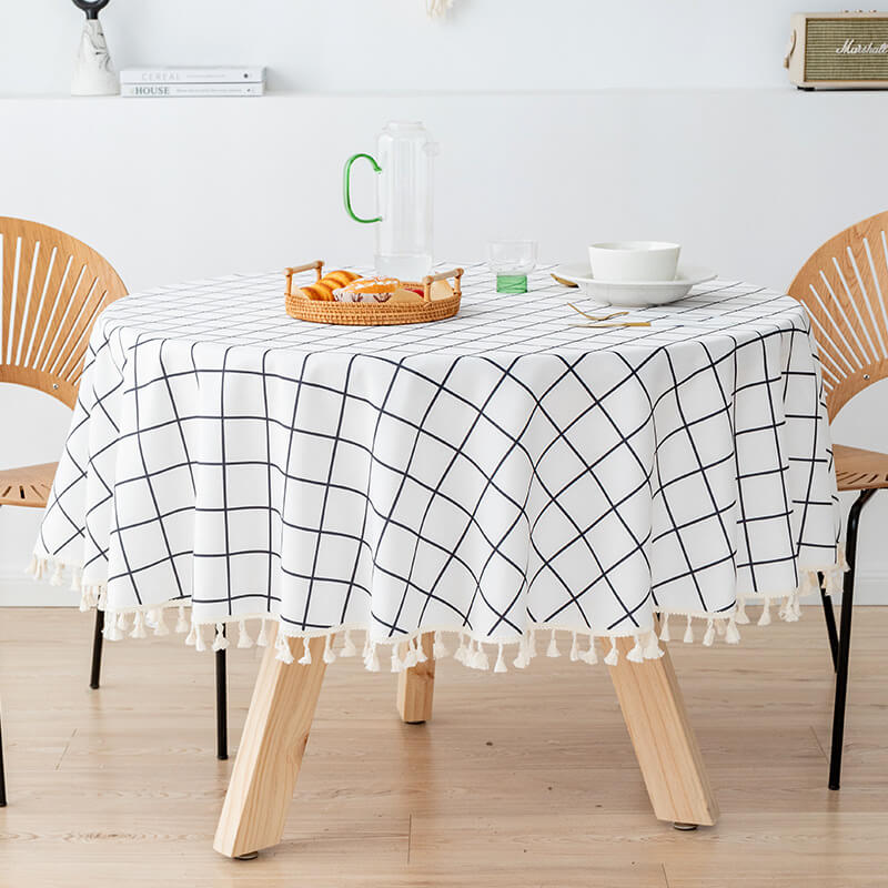 Waterproof Wipeable Round Tablecloths
