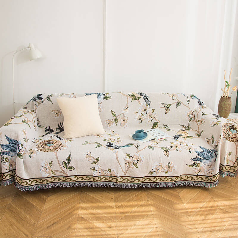 Boho Woven Reversible Throw Blankets