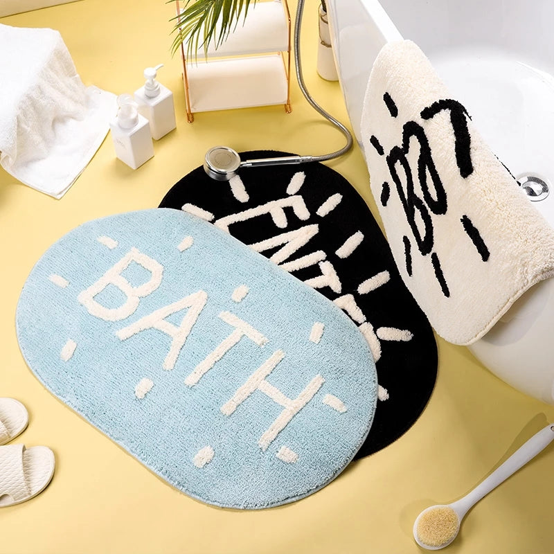 Bath Rug Bathroom Toilet Mat Non-Slip Design