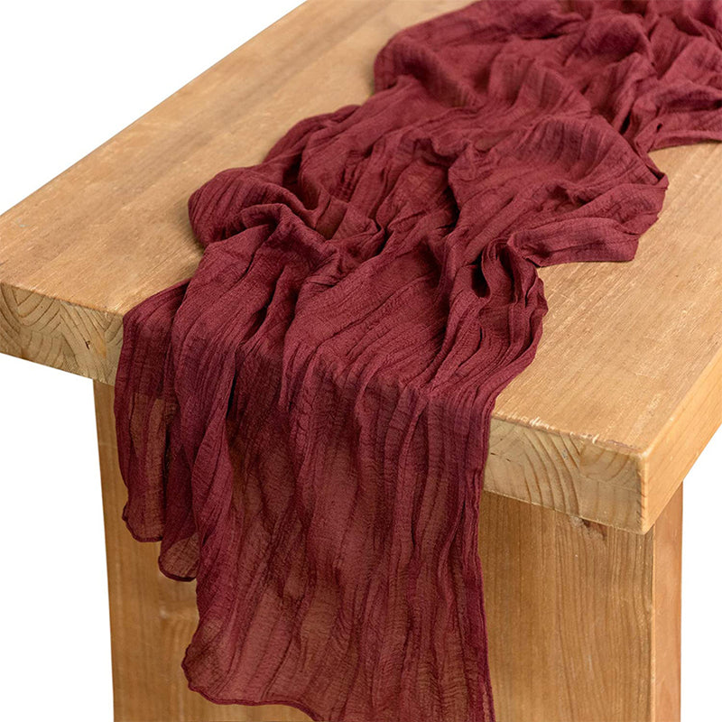 Wrinkled Table Runner for Wedding 157 x 35 Inches