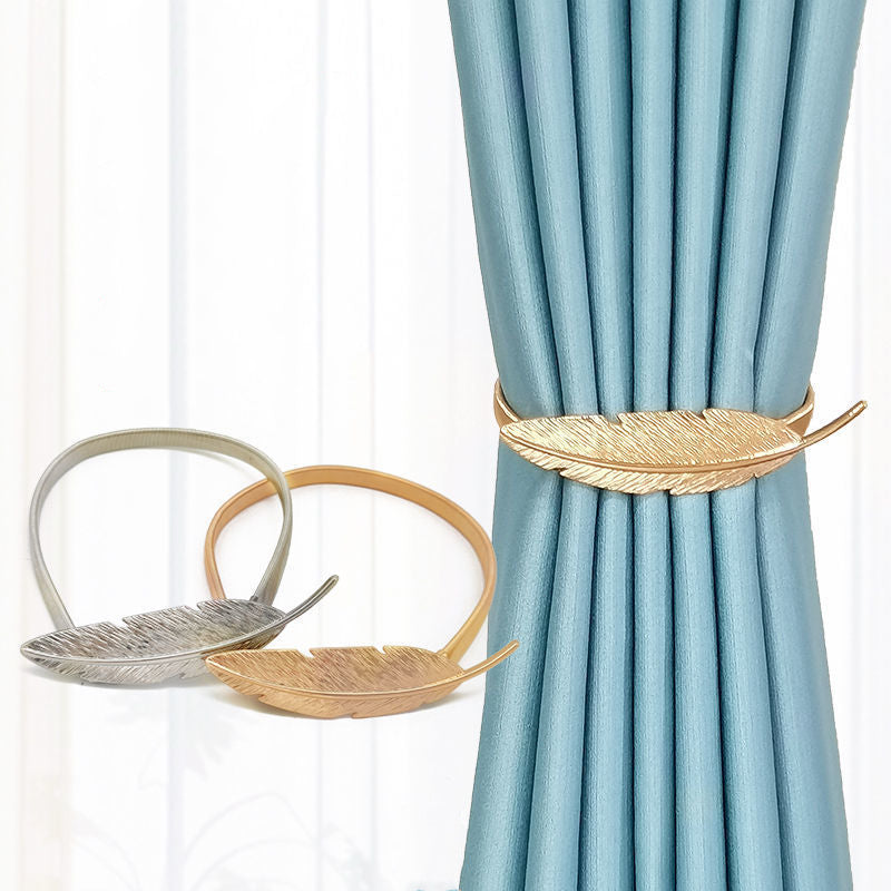 2 Pack Spring Curtain Tiebacks for Thin&Thick Drapery