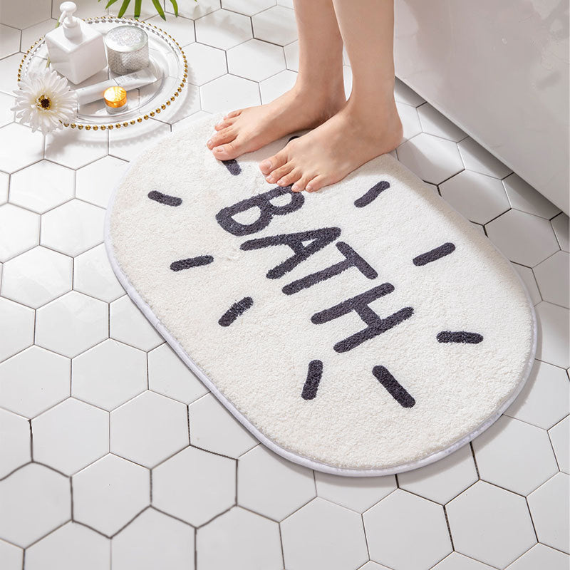 Bath Rug Bathroom Toilet Mat Non-Slip Design