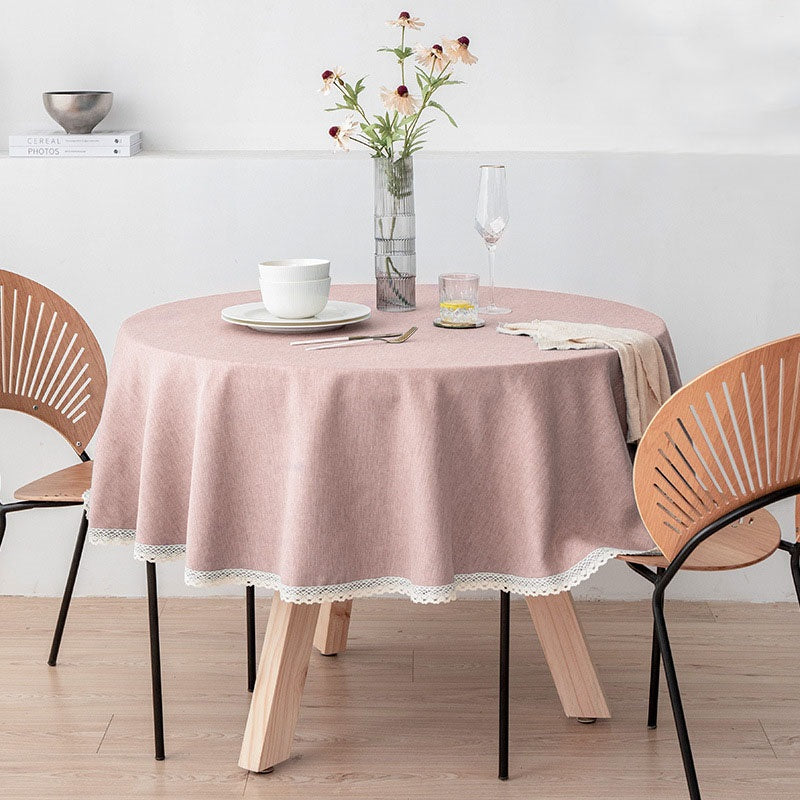 Waterproof Wipeable Round Tablecloths