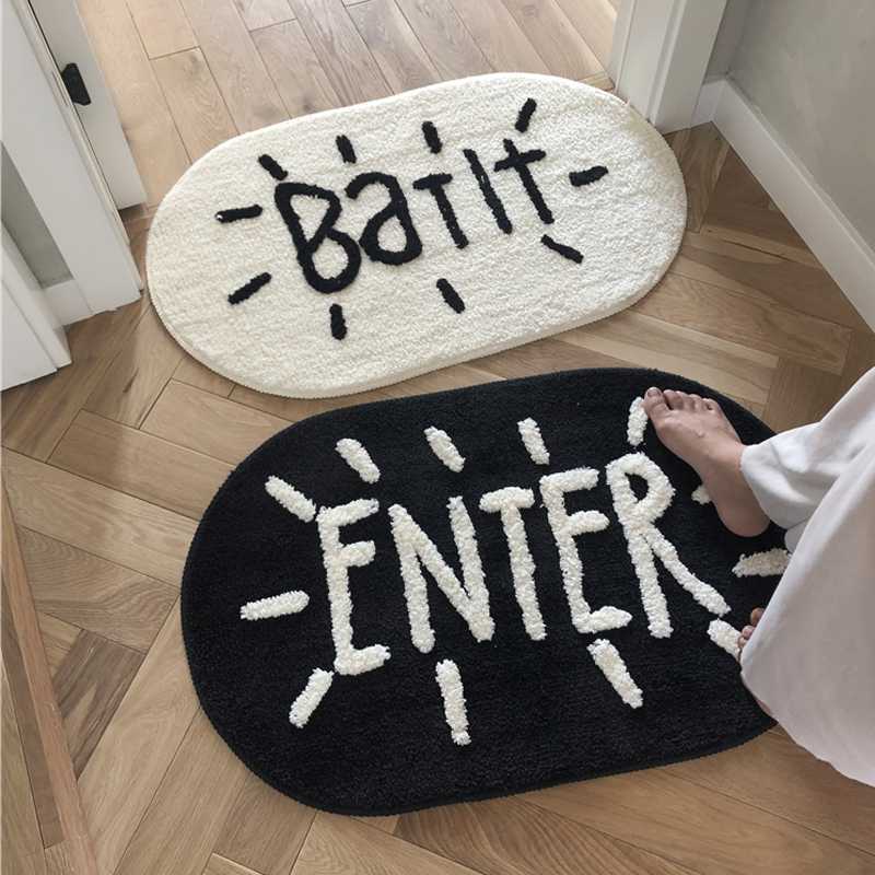 Bath Rug Bathroom Toilet Mat Non-Slip Design