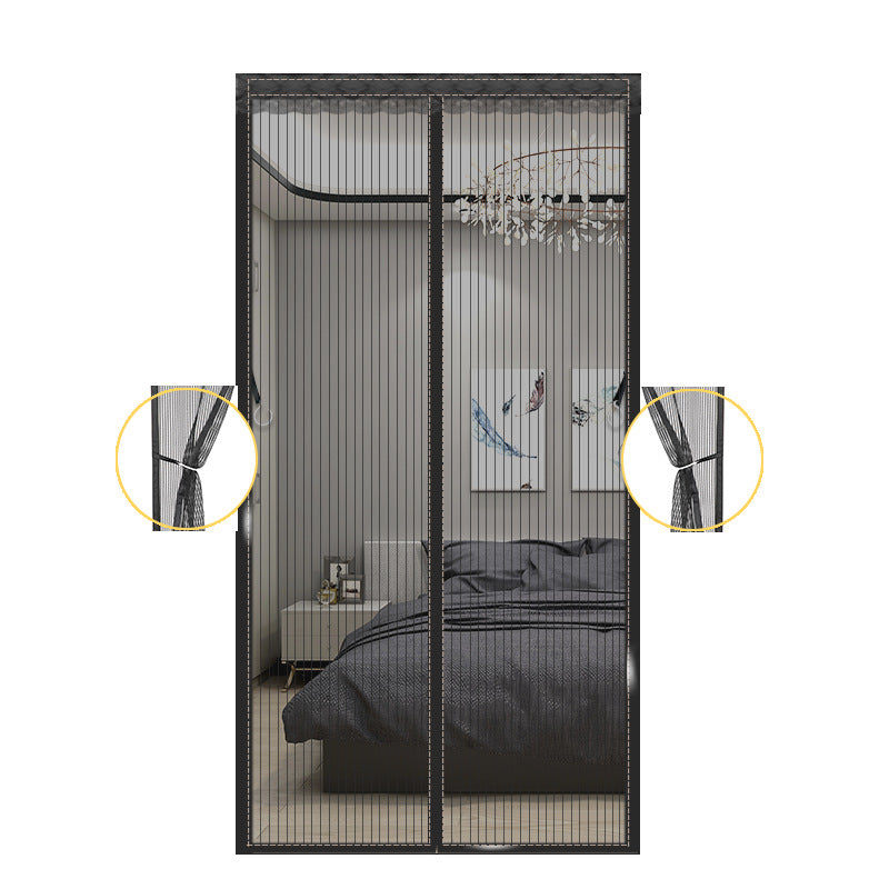 Magnetic Screen Door, Fly Screen for Patio Doors Black
