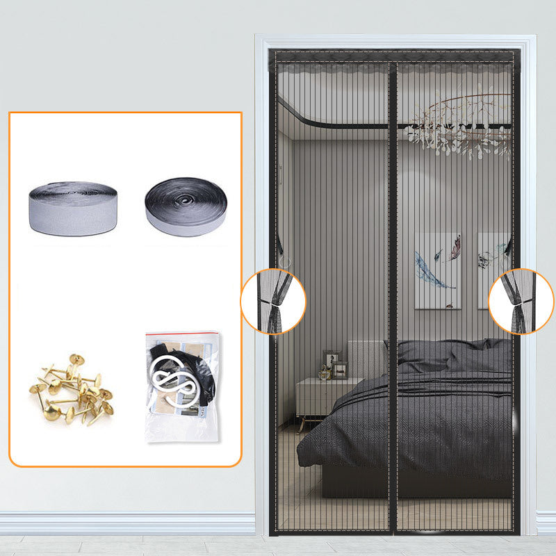 Magnetic Screen Door, Fly Screen for Patio Doors Black