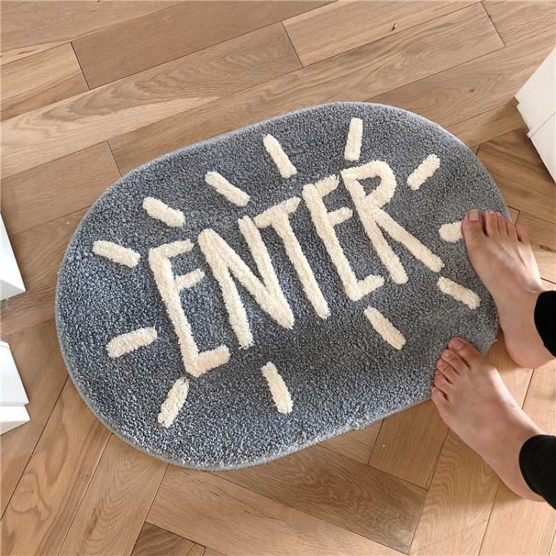 Bath Rug Bathroom Toilet Mat Non-Slip Design