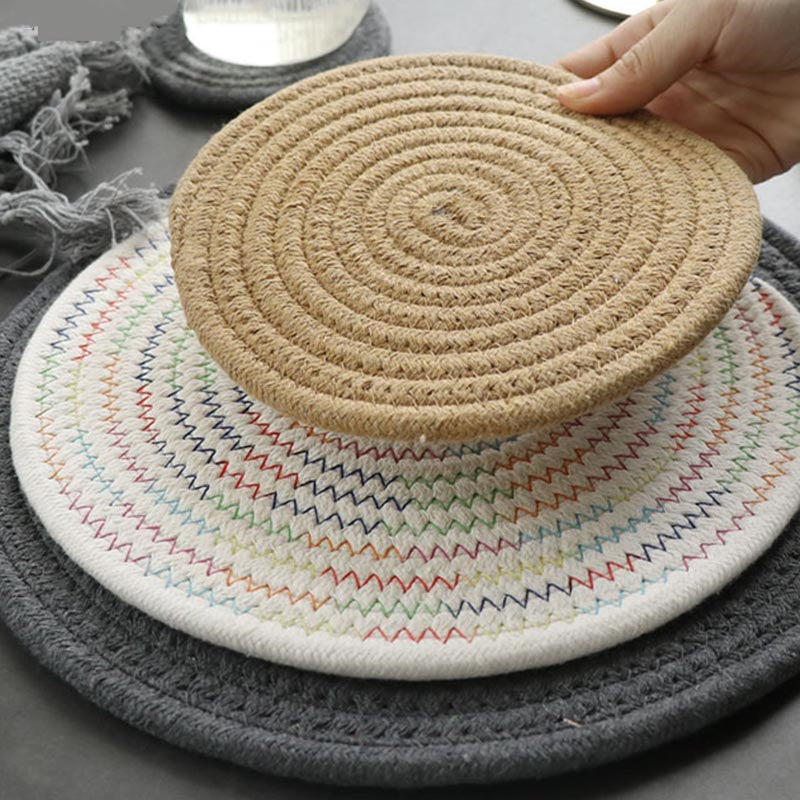 Round Cotton Placemat Set of 4