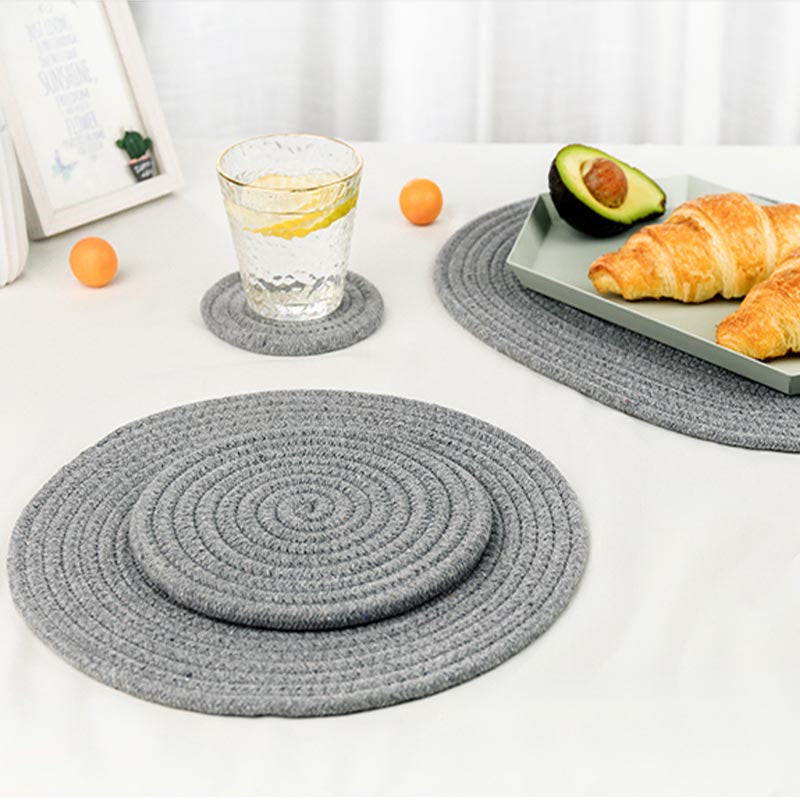 Round Cotton Placemat Set of 4