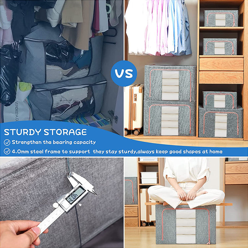 2/3Packs Large Capacity Bedding Storage Bag for Blanket