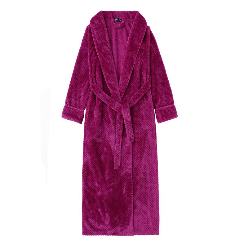 Soft Warm Fleece Bathrobe for Women