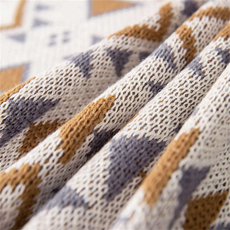 Bohemian Style Blanket With Tassels, Soft Keep Warm