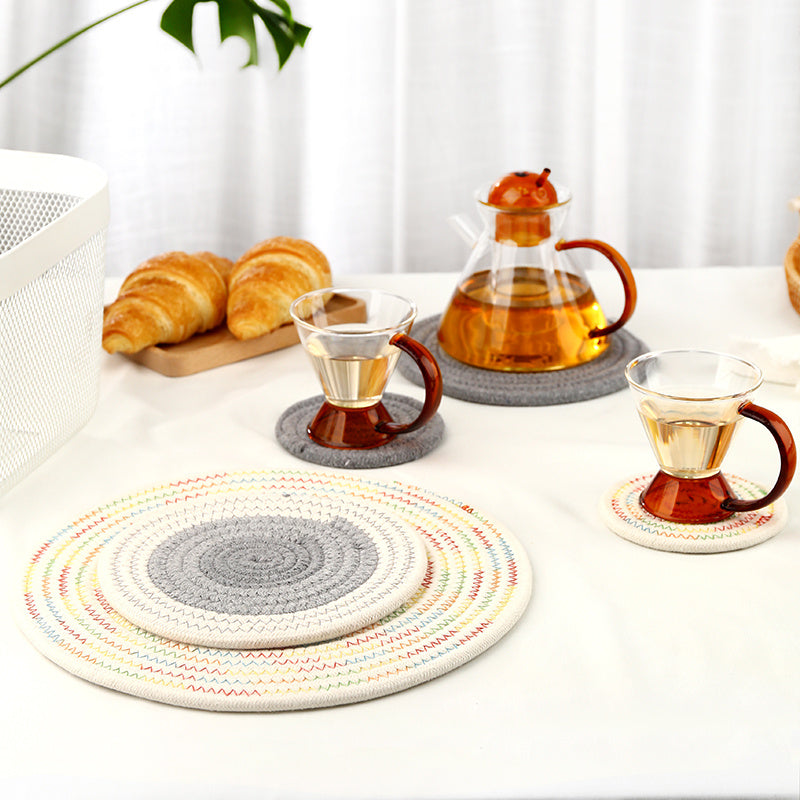 Round Cotton Placemat Set of 4