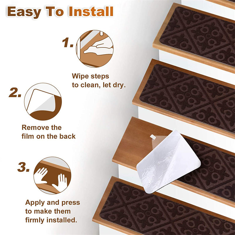 Non-slip And Durable Washable Stair Carpet Treads