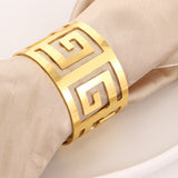 Load image into Gallery viewer, Gold &amp; Sliver Napkin Rings Set of 6