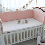 Load image into Gallery viewer, Removable Mesh Breathable Cot Bumper with Fixed Strap