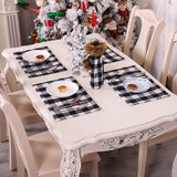 Load image into Gallery viewer, 4/6/8pcs Square Plaid Christmas Placemats